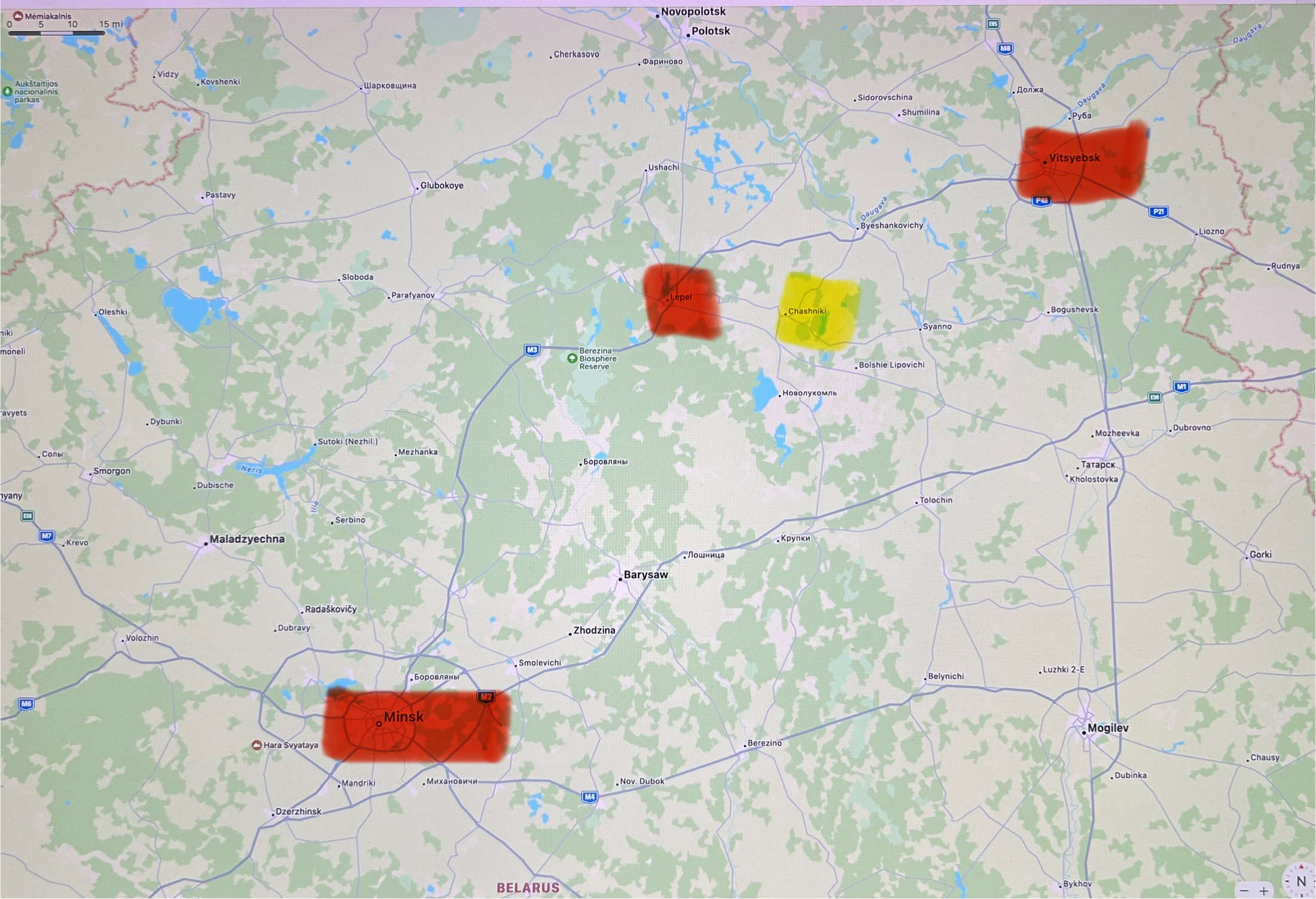 A map with red squares on it

Description automatically generated